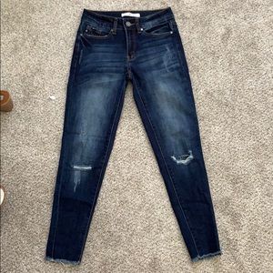 Fringe Hem Jeans